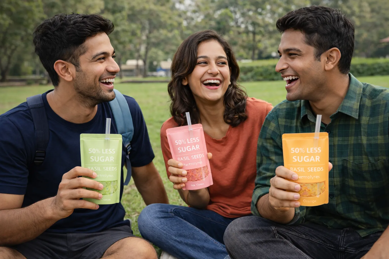 Swiggle Basil Seed Drink Pouches